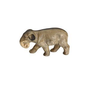 Vintage 4 1/4" Ceramic Gray Elephant Figurine